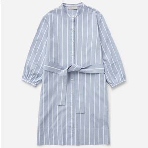 Everlane | The Cotton Weave Collarless Shirtdress